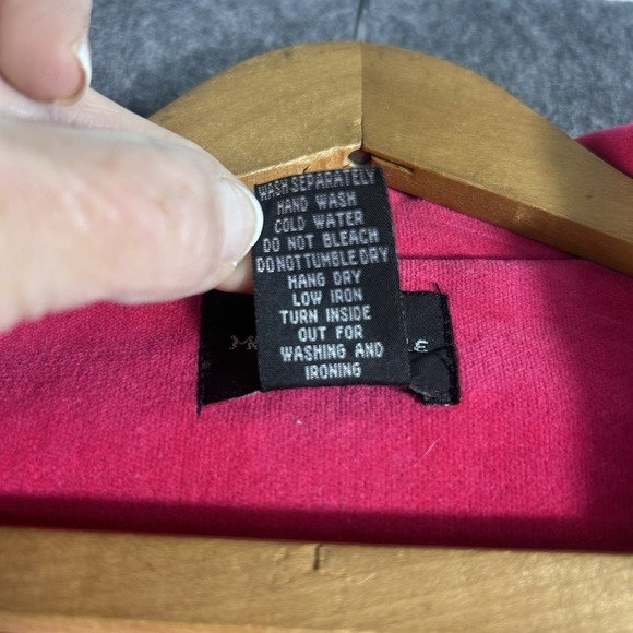 Morgan Cole embroidered cropped jacket‎ Blazer Sz XL Bright  Pink Lined magenta - Picture 6 of 8